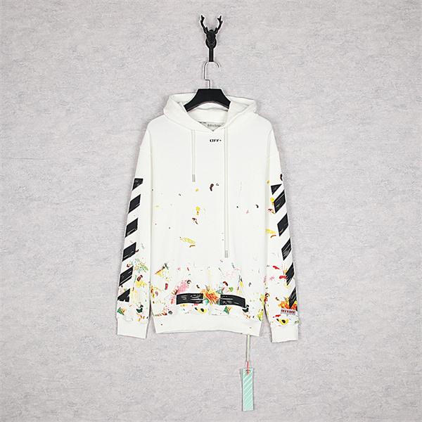 入手困難 2026新作 プリント Off-White オフホワイト コピー パーカー 視線集中モデル