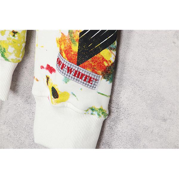 入手困難 2026新作 プリント Off-White オフホワイト コピー パーカー 視線集中モデル