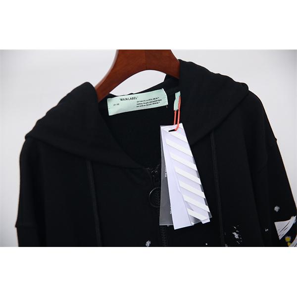 重厚感演出 2026新作 バックプリント Off-White オフホワイト コピー パーカー 人気