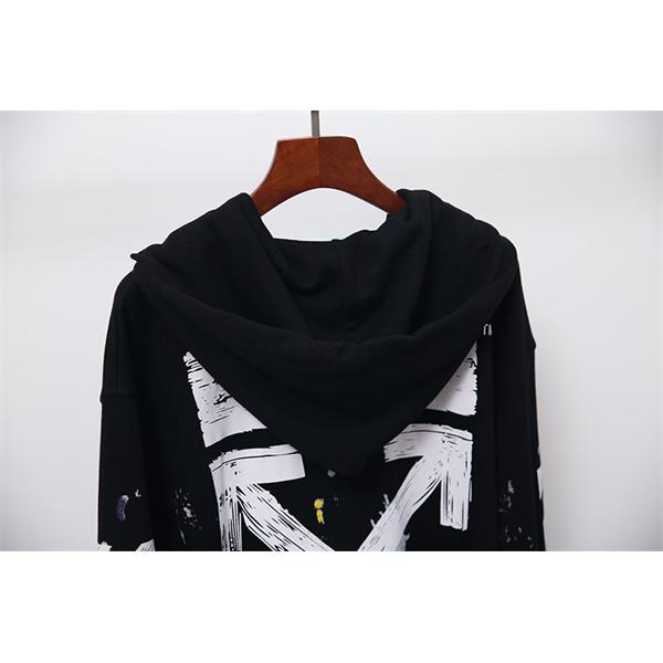 重厚感演出 2026新作 バックプリント Off-White オフホワイト コピー パーカー 人気