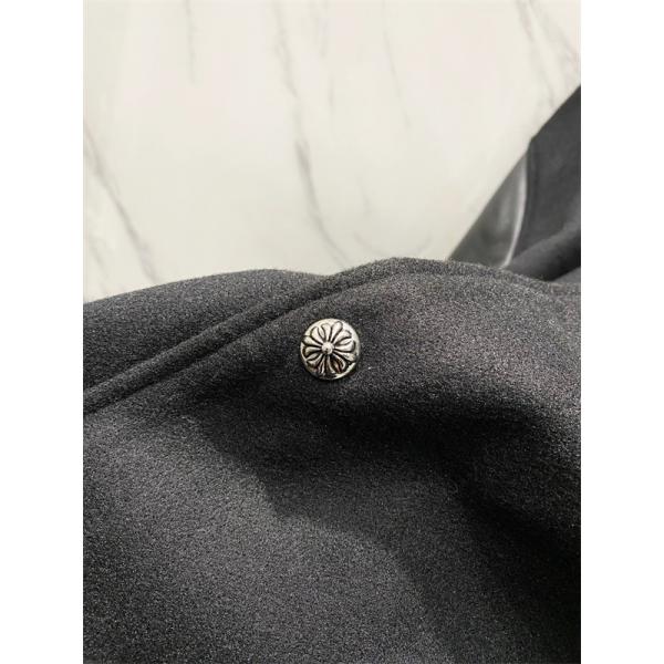 存在感抜群 刺繍 CHROME HEARTS クロムハーツ コピー スタジャン レザー切替 重厚 クラシック