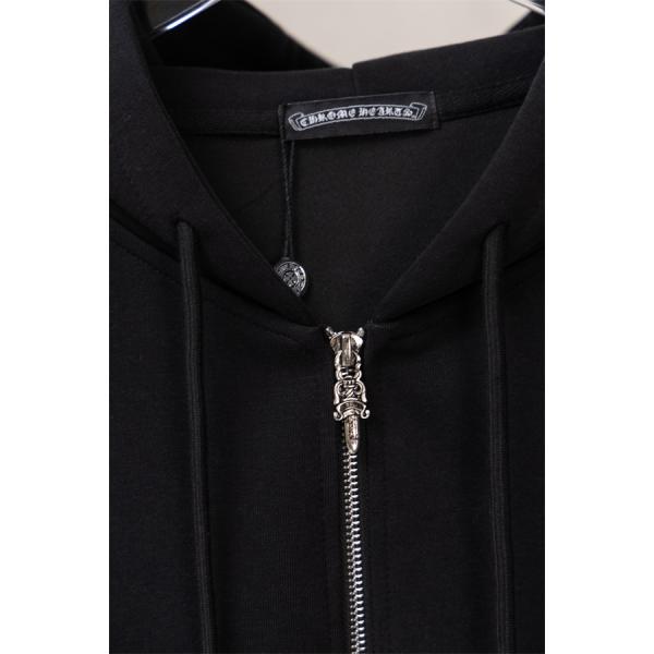 CHROME HEARTS クロムハーツ コピー 洗練ミニマル エンブレム刺繍 ジップパーカー 上質 厚手 定番