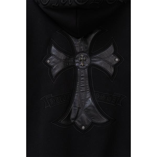 CHROME HEARTS クロムハーツ コピー 洗練ミニマル エンブレム刺繍 ジップパーカー 上質 厚手 定番