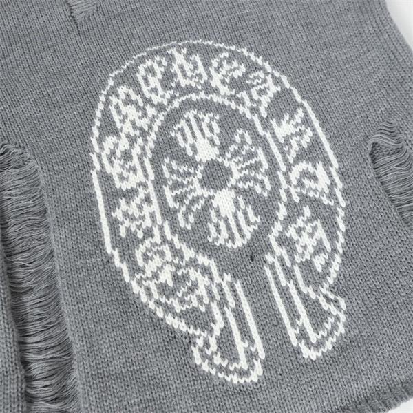 ダメージニット クロスモチーフ 立体感 グランジ系 CHROME HEARTS クロムハーツ コピー