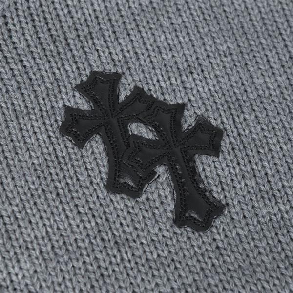 ダメージニット クロスモチーフ 立体感 グランジ系 CHROME HEARTS クロムハーツ コピー