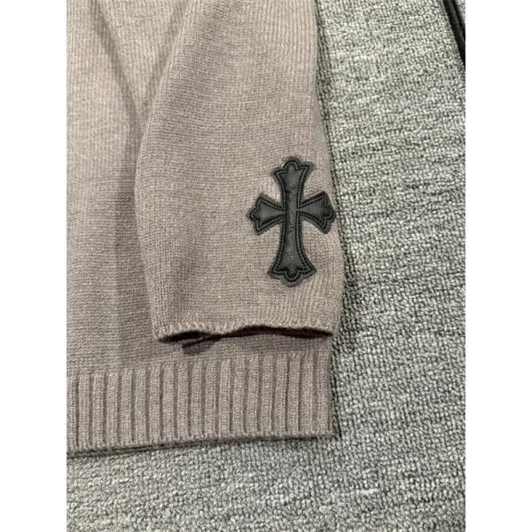 希少デザイン CHROME HEARTS クロムハーツ コピー ニットジップパーカー フード付き 上品