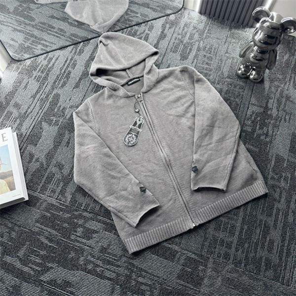 希少デザイン CHROME HEARTS クロムハーツ コピー ニットジップパーカー フード付き 上品