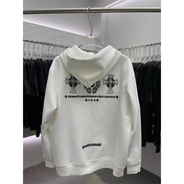 CHROME HEARTS クロムハーツ コピー 黒ミニマル 期間限定 ジップパーカー 上質 厚手 洗練