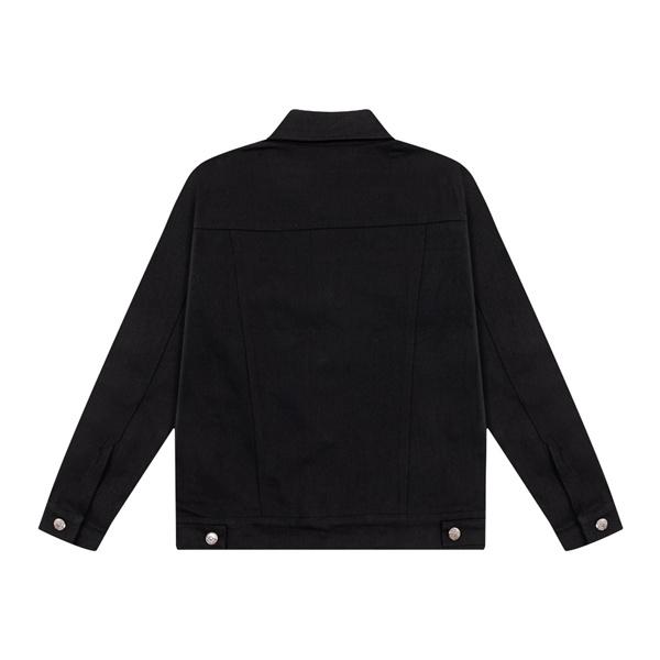 CHROME HEARTS クロムハーツ コピー ブラック クロススタッズ デニムジャケット シャープ 洗練