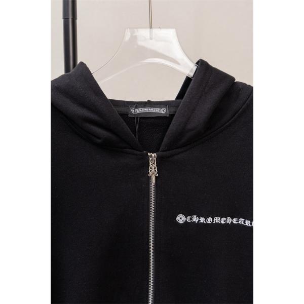 ブラック 2026新作コーデ ジップフーディー 低調 上品 CHROME HEARTS クロムハーツ コピー