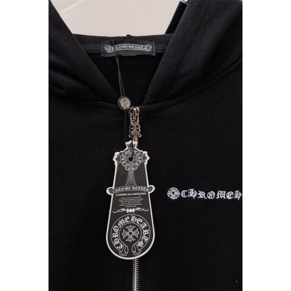 ブラック 2026新作コーデ ジップフーディー 低調 上品 CHROME HEARTS クロムハーツ コピー