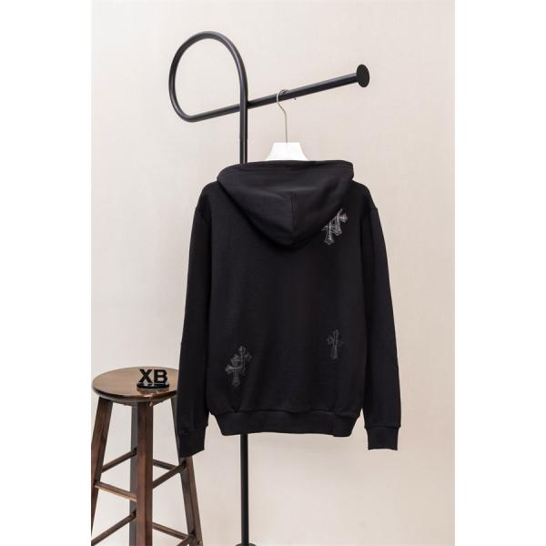 ブラック 2026新作コーデ ジップフーディー 低調 上品 CHROME HEARTS クロムハーツ コピー