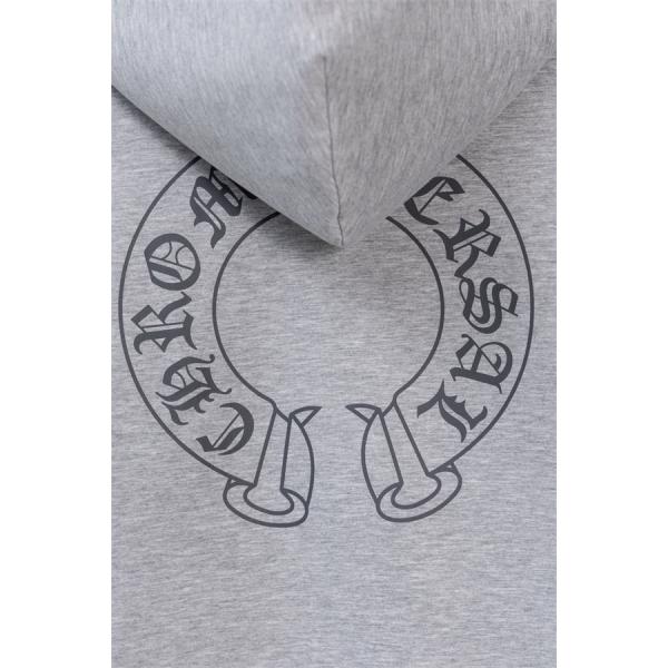 2026新作 グレー プリント CHROME HEARTS クロムハーツ コピー ジップパーカー 上質 柔らか 洗練