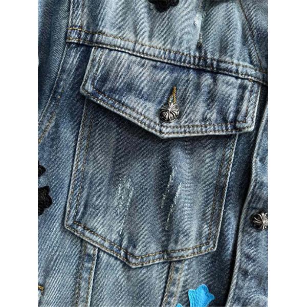 CHROME HEARTS クロムハーツ コピー ブルー 2026新作 デニムジャケット 遊び心 個性派 おすすめ