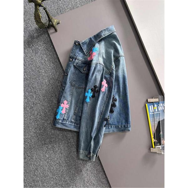 CHROME HEARTS クロムハーツ コピー ブルー 2026新作 デニムジャケット 遊び心 個性派 おすすめ