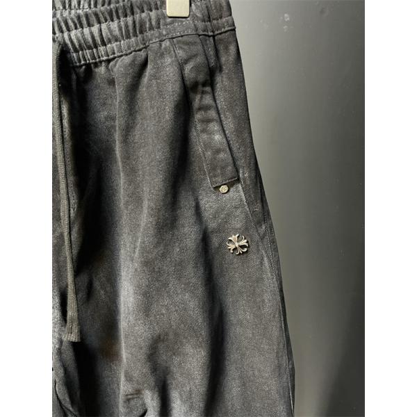  CHROME HEARTS クロムハーツ コピー ブラック 2026新作 ワイドパンツ 立体裁断 無骨 モード