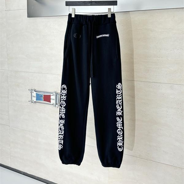 2026新作 ブラック プリント ジョガーパンツ 厚手 洗練 CHROME HEARTS クロムハーツ コピー