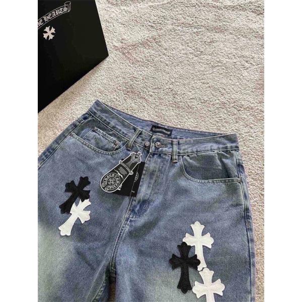 入手困難 2026新作 ブラック デニムパンツ 着心地抜群 CHROME HEARTS クロムハーツ コピー