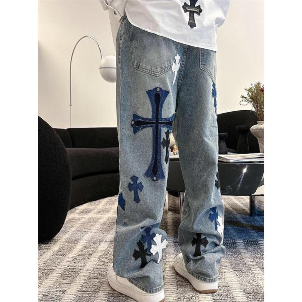 CHROME HEARTS クロムハーツ コピー 人気爆発 デニムパンツ 2026新作 上質素材 快適