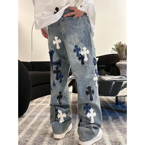 CHROME HEARTS クロムハーツ コピー 人気爆発 デニムパンツ 2026新作 上質素材 快適