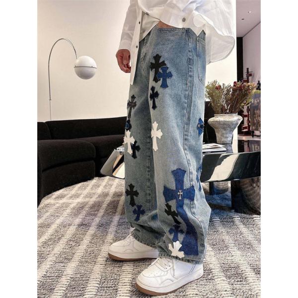 CHROME HEARTS クロムハーツ コピー 人気爆発 デニムパンツ 2026新作 上質素材 快適