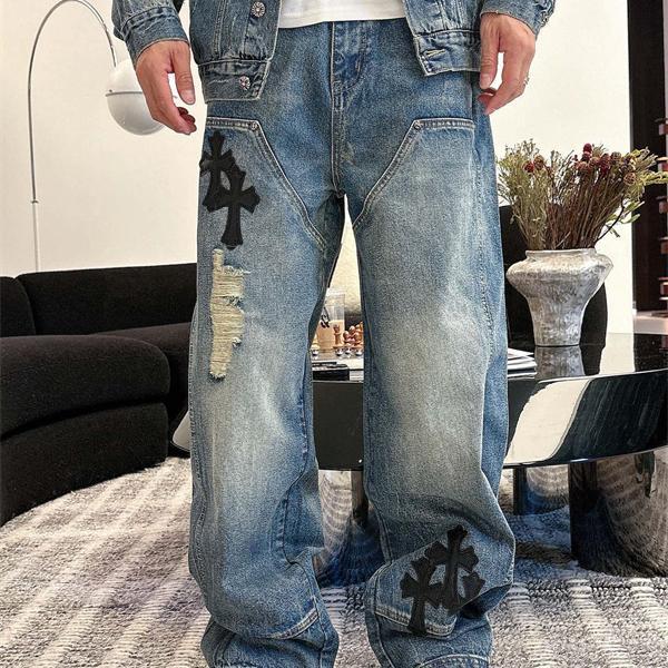 2026新作 期間限定 デニムパンツ お洒落 当店イチオシ CHROME HEARTS クロムハーツ コピー