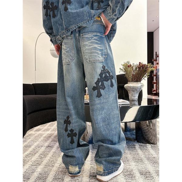 2026新作 期間限定 デニムパンツ お洒落 当店イチオシ CHROME HEARTS クロムハーツ コピー