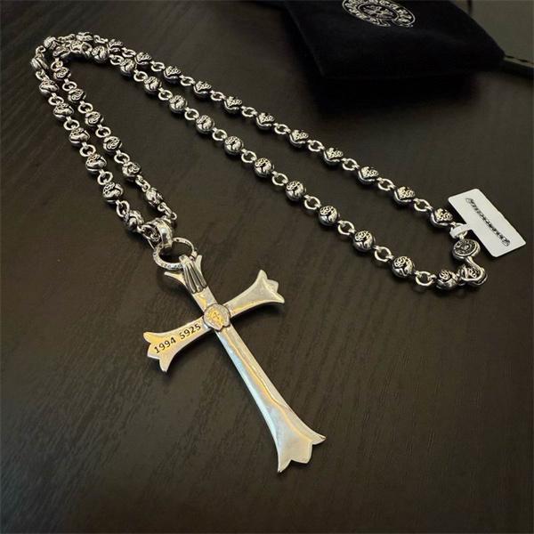 高級感溢れる シルバー CHROME HEARTS クロムハーツ コピー ネックレス 重厚 プレミアム