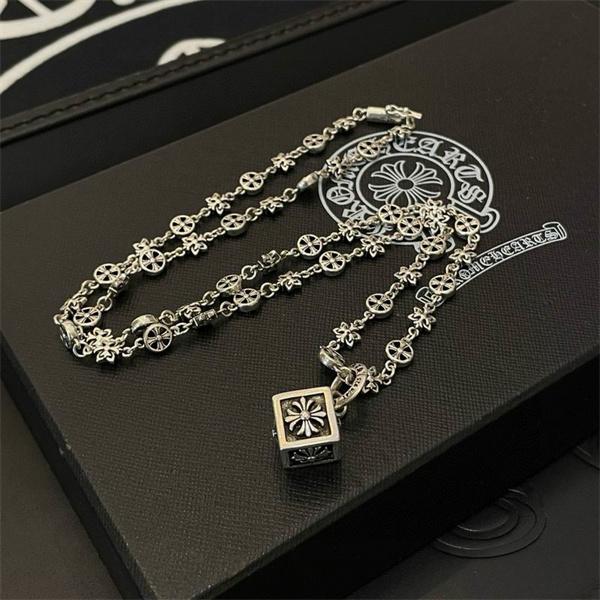 トレンド最前線 CHROME HEARTS クロムハーツ コピー シルバーネックレス モード系 2026新作