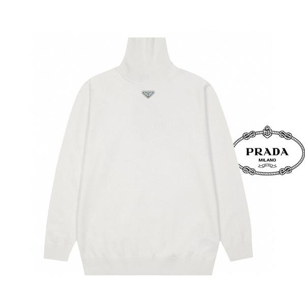 本格派 ブラック ニット 保温仕様 温か素材 冬支度 PRADA プラダ コピー