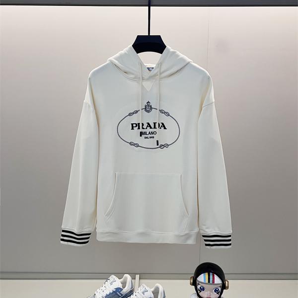  PRADA プラダ コピー 上質素材 清潔感 モノトーン アートン パーカー 2026新作