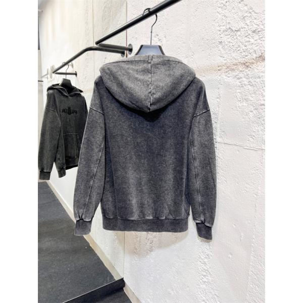 PRADA プラダ コピー トレンド モード加工 ヴィンテージ風 パーカー メンズ