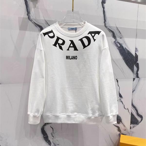 存在感抜群 2026新作 洗練ブラック PRADA プラダ コピー スウェット トレンド 
