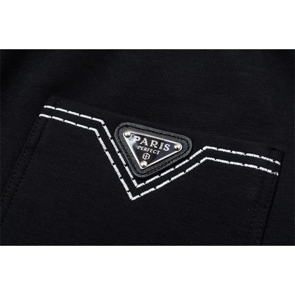 2026新作 ブラック ジョガーパンツ 刺繍 モード系  PRADA プラダ コピー