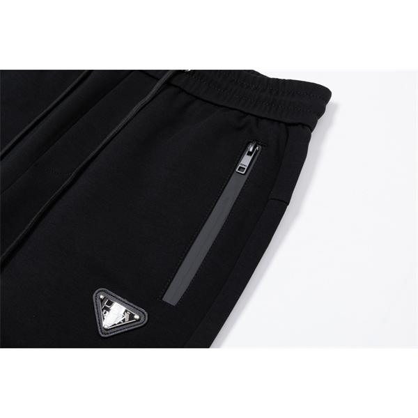 ブラック ベーシック スウェットパンツ ミニマル  PRADA プラダ コピー