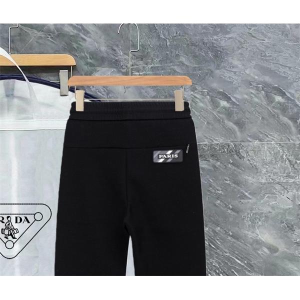 ブラック ベーシック スウェットパンツ ミニマル  PRADA プラダ コピー