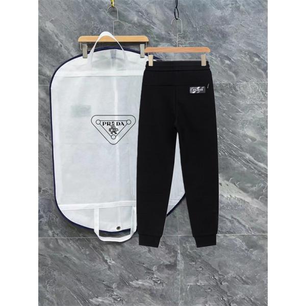 ブラック ベーシック スウェットパンツ ミニマル  PRADA プラダ コピー