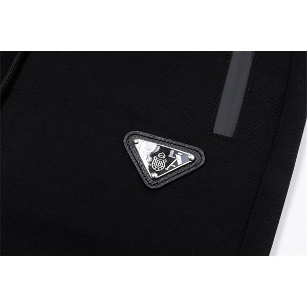 ブラック ベーシック スウェットパンツ ミニマル  PRADA プラダ コピー