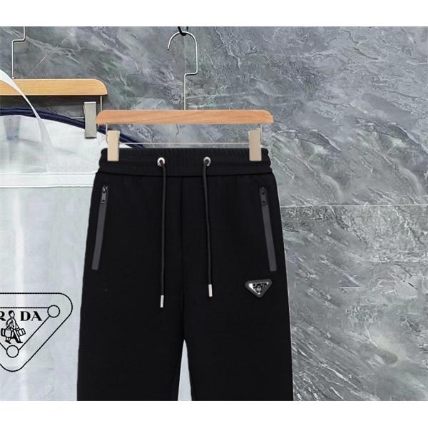 ブラック ベーシック スウェットパンツ ミニマル  PRADA プラダ コピー