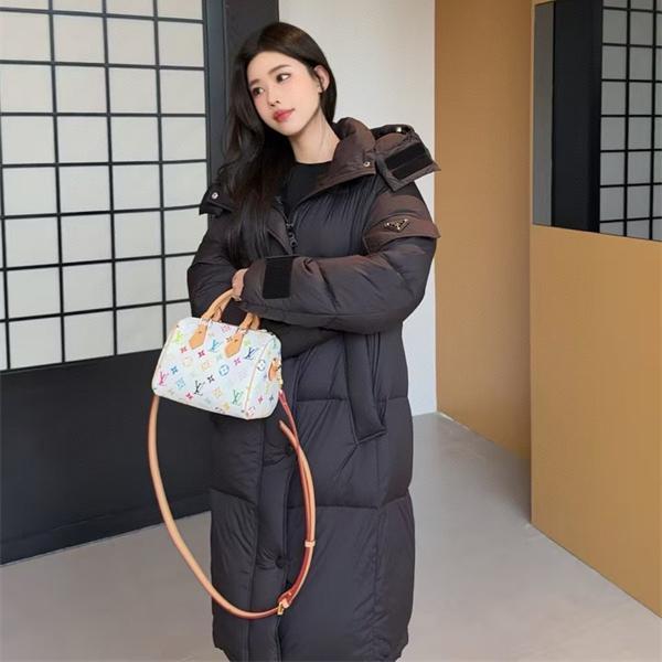 防寒性抜群 PRADA ダウンコート 上質中綿 冬仕様 エレガント プラダ コピー