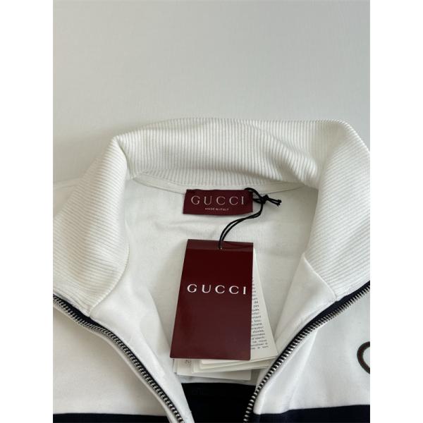 GUCCI グッチ コピー トラックジャケット メンズ バイカラー ジャージ 上質素材 スポーツ