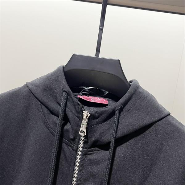 GUCCI グッチ コピー パーカー ジップアップ メンズ ブラック 定番人気