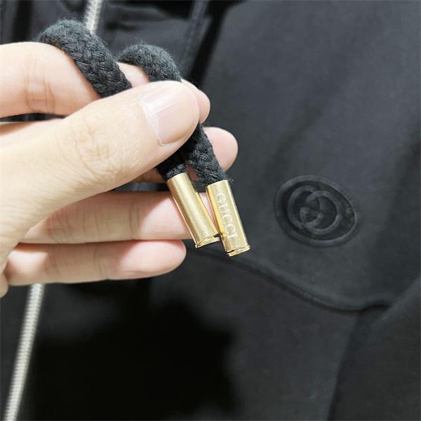 GUCCI グッチ コピー パーカー ジップアップ メンズ ブラック 定番人気