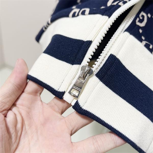 グッチ コピー GUCCI ジャケット GG総柄 フルジップ ネイビー ホワイト 売れ筋