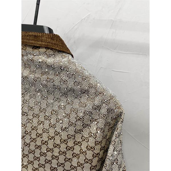 ジャケット メンズ GG総柄 ベージュ ブルゾン 定番人気 GUCCI グッチ コピー 