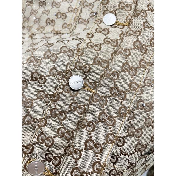 ジャケット メンズ GG総柄 ベージュ ブルゾン 定番人気 GUCCI グッチ コピー 