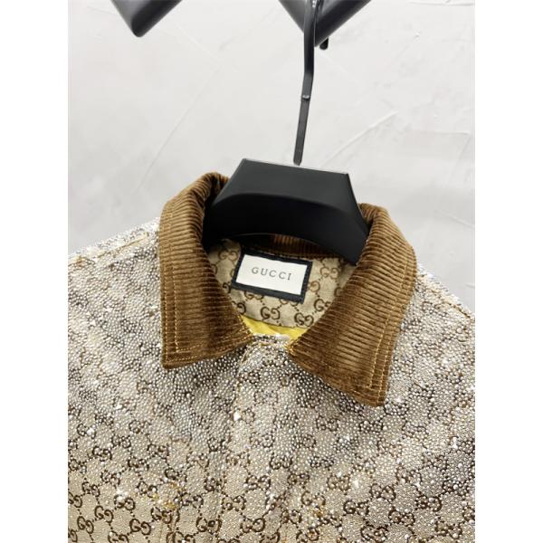 ジャケット メンズ GG総柄 ベージュ ブルゾン 定番人気 GUCCI グッチ コピー 