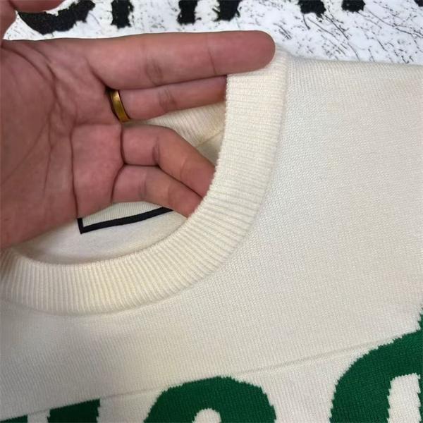 セーター メンズ ホワイト ニット トップス トレンドモデル GUCCI グッチ コピー 