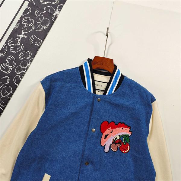 GUCCI グッチ コピー 激安 ブルゾン 刺繍 デニム切替 トレンド新作