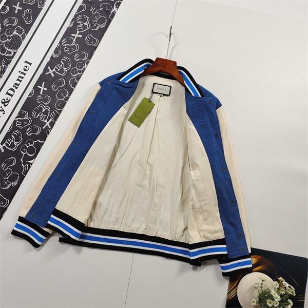 GUCCI グッチ コピー 激安 ブルゾン 刺繍 デニム切替 トレンド新作